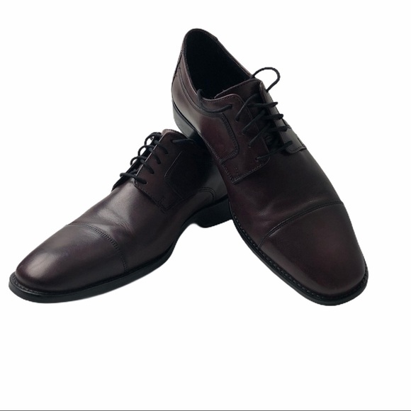 Johnston & Murphy Men's 9.5 Oxford Shoe Burgundy - Picture 1 of 15